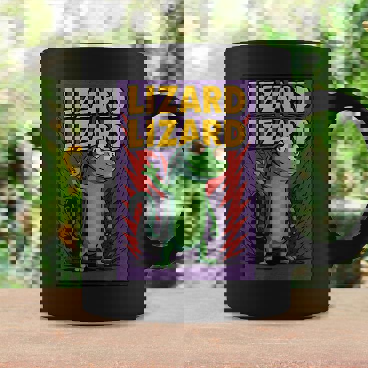 トカゲトカゲミームコミックポスター コーヒーマグ ギフトのアイデア