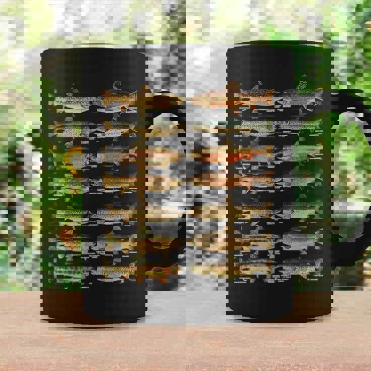 トラウト魚種種釣りギフト コーヒーマグ ギフトのアイデア