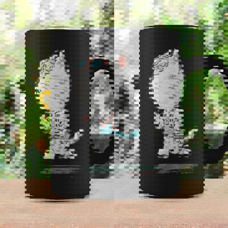 ネコ ねこ ランニング 子猫 ペット おもしろ 動物 ランナー イラスト コーヒーマグ ギフトのアイデア