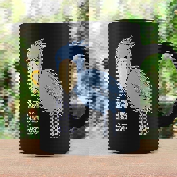 ハシビロコウさん『ビッグ プリント』青い鳥【どうぶつフレンズ】ゆるくて かわいい 動物園 長袖tシャツ コーヒーマグ ギフトのアイデア