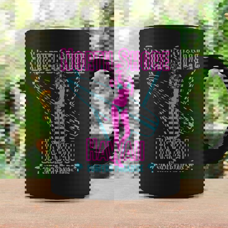 ハワイ サーファー ガール ノースショア 長袖tシャツ コーヒーマグ ギフトのアイデア