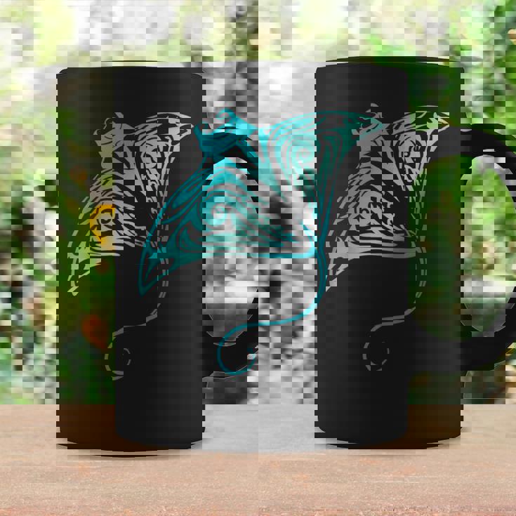 ハワイ トライバル マンタレイ ハワイアン シャツ サメの恋人 コーヒーマグ ギフトのアイデア