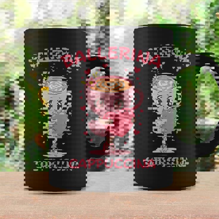 バレリーナ カプチーノ かわいい イタリアン ブレイン ミーム キッズ ガールズ コーヒーマグ ギフトのアイデア