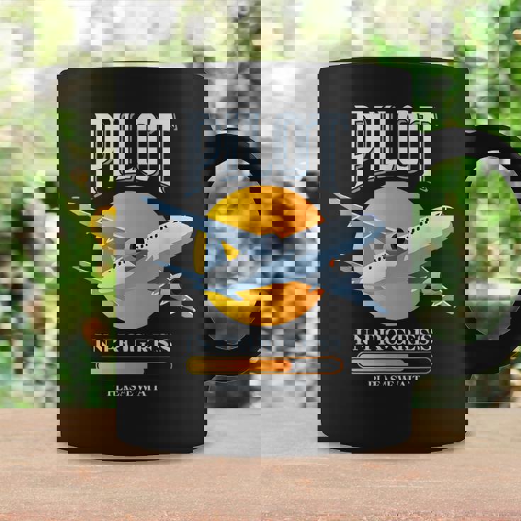 パイロット・イン・プログレス飛行機航空学校飛行機 コーヒーマグ ギフトのアイデア