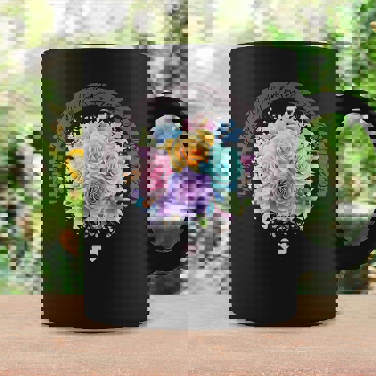 パステルレインボーローズがあらゆる色合いにハートを咲かせます コーヒーマグ ギフトのアイデア