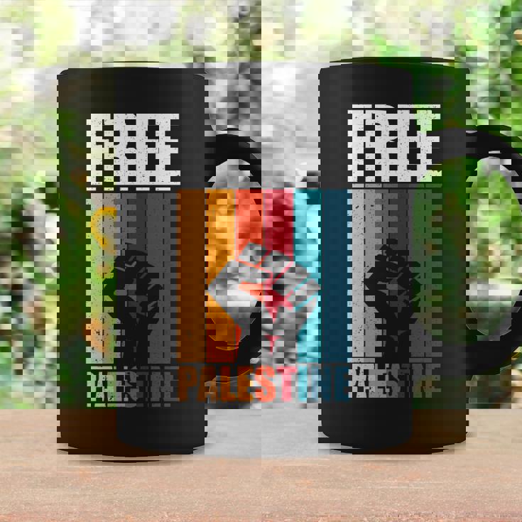 パレスチナ人のためのフリーパレスチナのレトロなビンテージデザイン 長袖tシャツ コーヒーマグ ギフトのアイデア