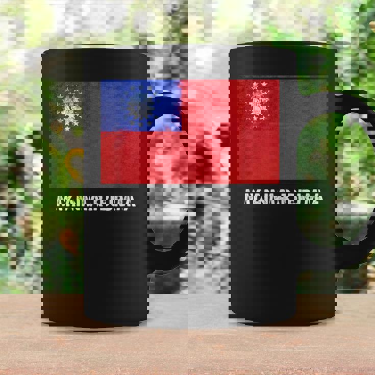 ビルマのミャンマー国旗 コーヒーマグ ギフトのアイデア