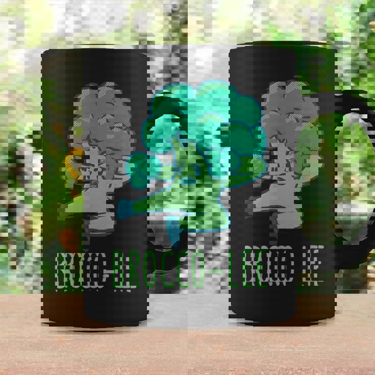 ブロッコリー 面白い空手カンフーブロッコリー野菜 コーヒーマグ ギフトのアイデア