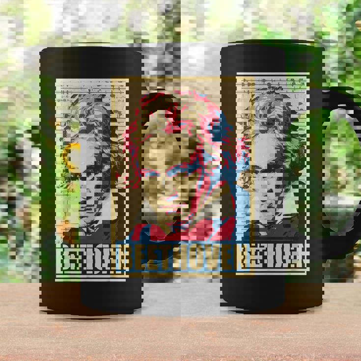 ベートーベン クラシカル音楽作曲家 レトロ コーヒーマグ ギフトのアイデア