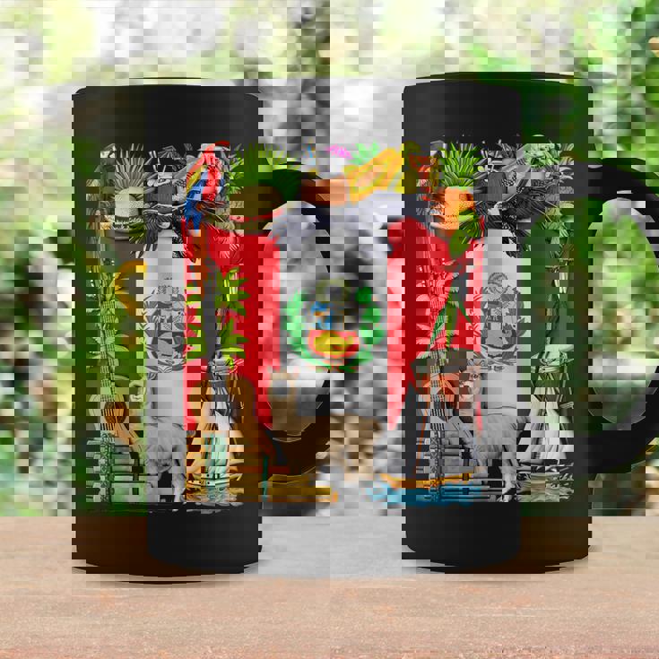 ペルー ペルー国旗 ペルーのルーツ ペルーの遺産 誇り高きペルー人 ペルーの誇り コーヒーマグ ギフトのアイデア