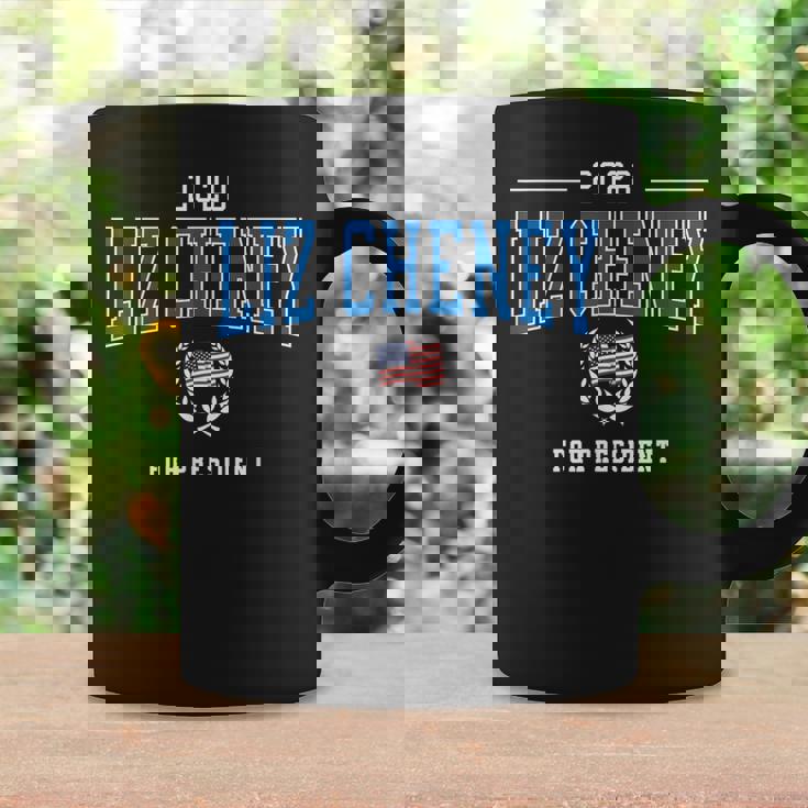 リズ・チェイニー 2028 共和党大統領愛国アメリカ国旗 コーヒーマグ ギフトのアイデア