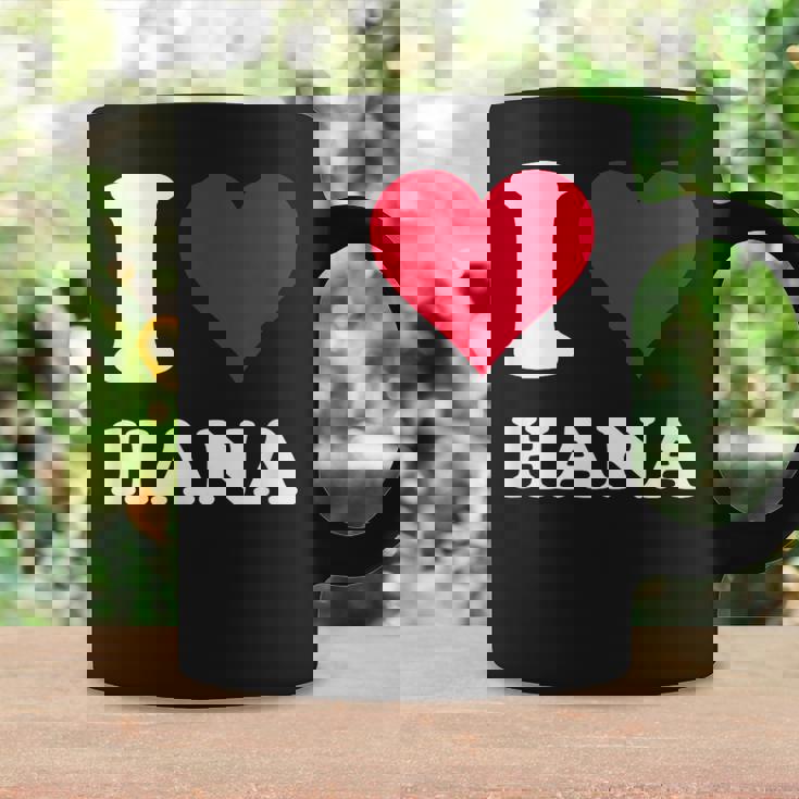 レッドハート I Love Hana コーヒーマグ ギフトのアイデア