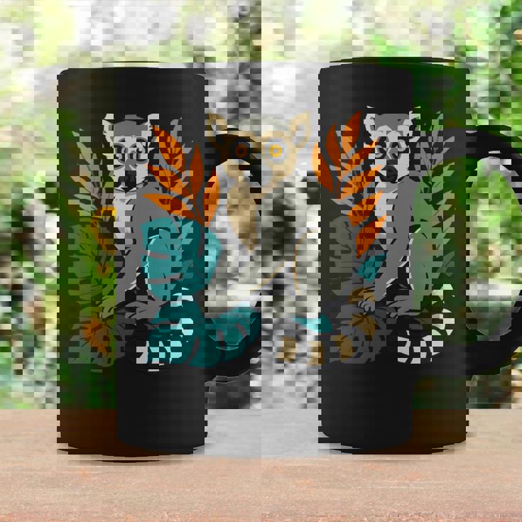 ワオキツネザル 長袖tシャツ コーヒーマグ ギフトのアイデア