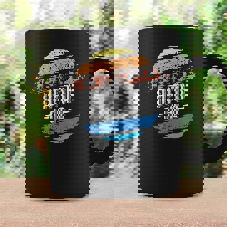 ヴィンテージ バートン オハイオ州サンセットお土産プリント コーヒーマグ ギフトのアイデア