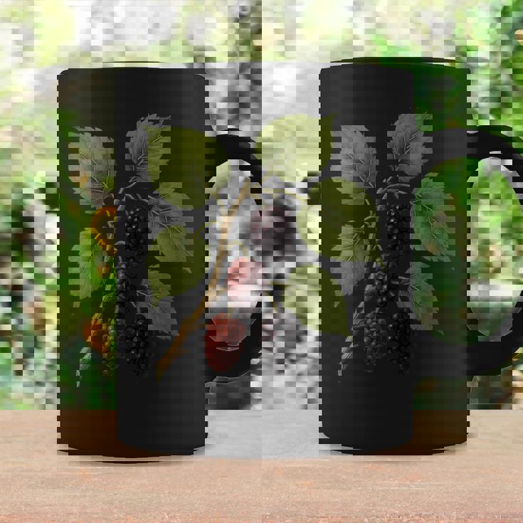 ヴィンテージ ボタニカル 桑 自然 フルーツ アートプリント コーヒーマグ ギフトのアイデア