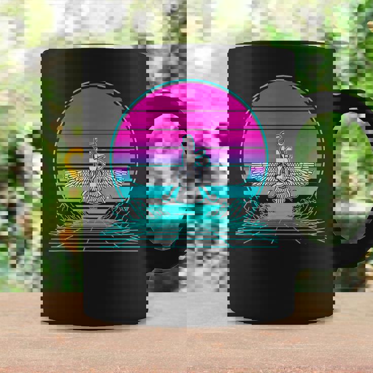 ヴィンテージ レトロ サンセット アヌンナキ コーヒーマグ ギフトのアイデア