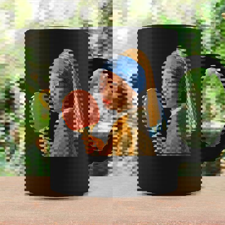 卓球 面白いtシャツ ボール ピンポン おもしろ 服 ネタ メンズ 卓球部 おもしろグッズ 大人 子供 長袖tシャツ コーヒーマグ ギフトのアイデア