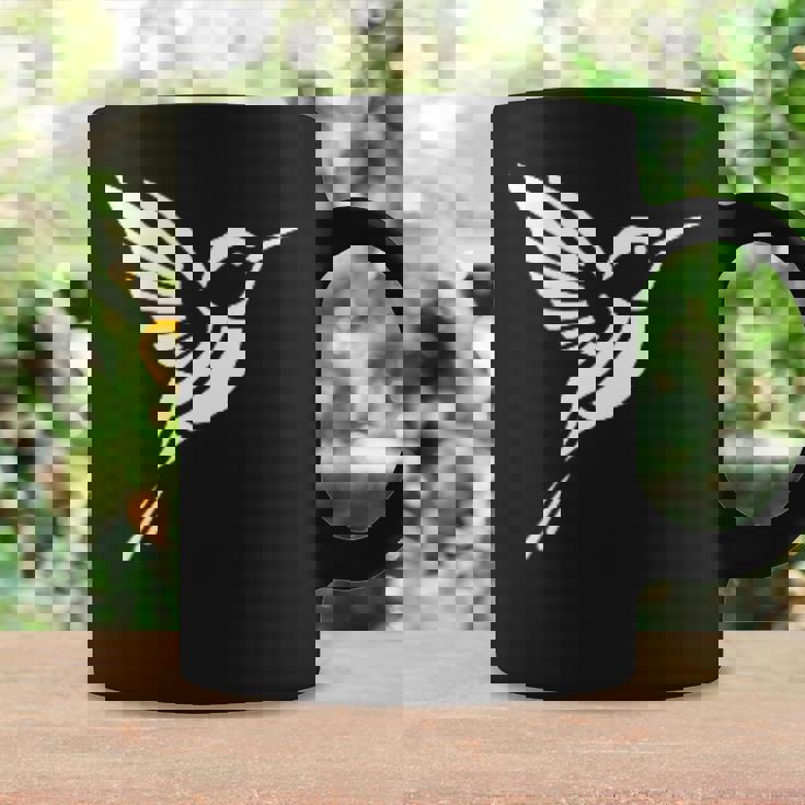 小さなシンプルなミニマリストかわいいハチドリ鳥ハチドリ コーヒーマグ ギフトのアイデア