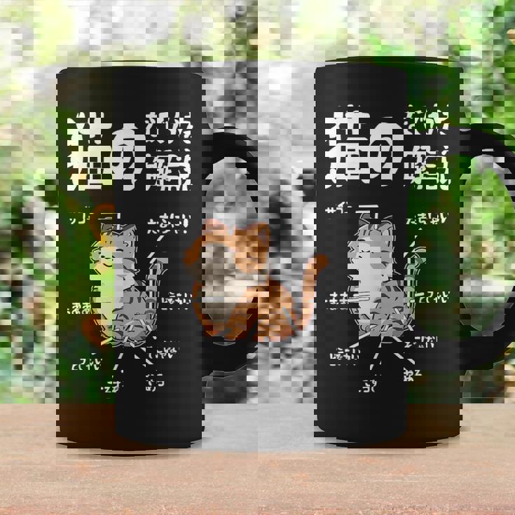 猫のなでかた解説 おもしろ 猫好き アイデア ギフト サプライズ にゃんこ おもしろ コーヒーマグ ギフトのアイデア