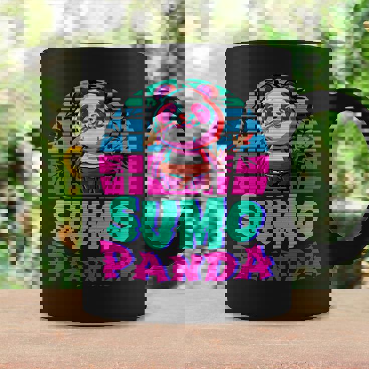 相撲パンダ力士ベーパーウェーブ和風美学 コーヒーマグ ギフトのアイデア