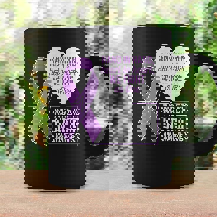 膵臓がん啓発 ハートトゥハート パープルリボン コーヒーマグ ギフトのアイデア