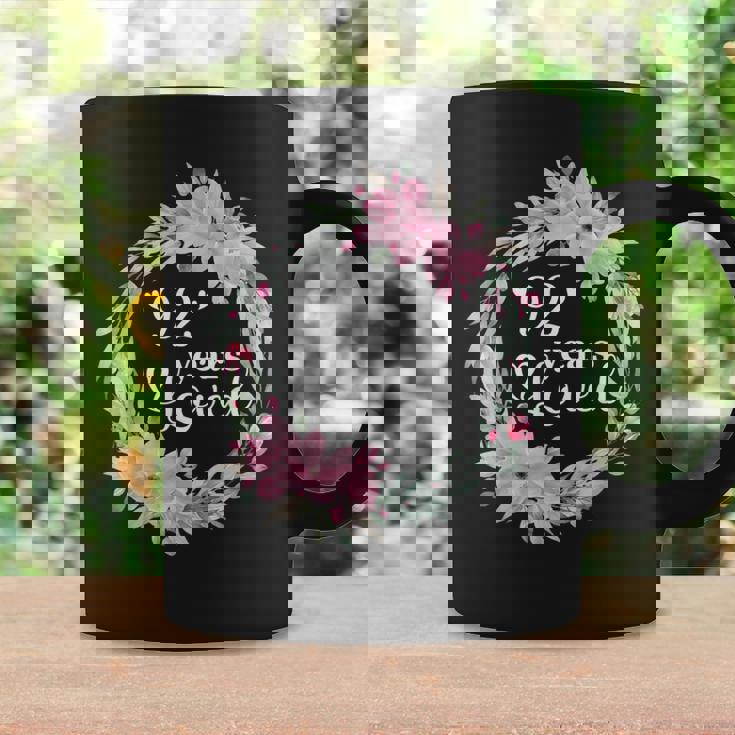 花柄 92歳 誕生日 男性 女性 92歳 誕生日 コーヒーマグ ギフトのアイデア