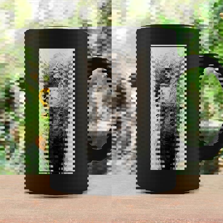 黒と白の天使 クラシックヴィンテージアート コーヒーマグ ギフトのアイデア