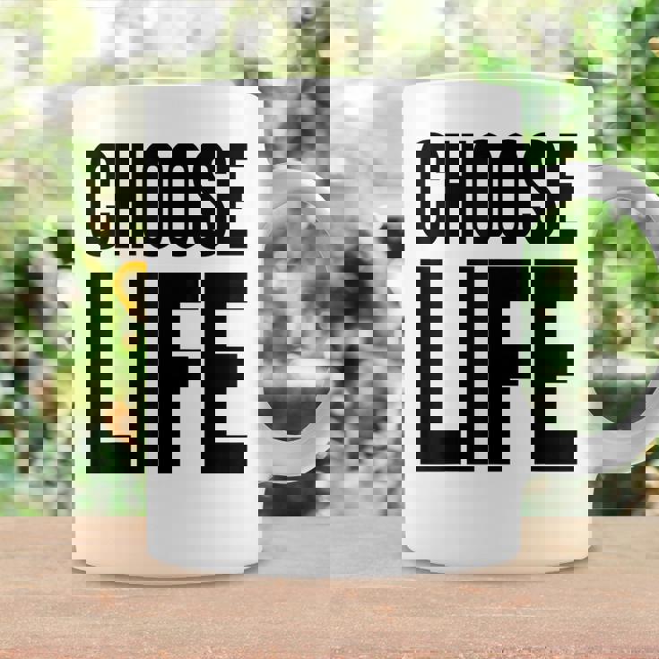 Choose Life 前面と背面の両面デザイン コーヒーマグ ギフトのアイデア