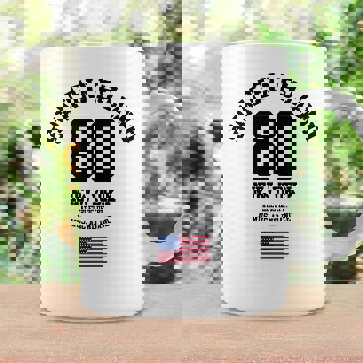 Cooltaten Island New York City Illustration Fashiontyle 長袖tシャツ コーヒーマグ ギフトのアイデア