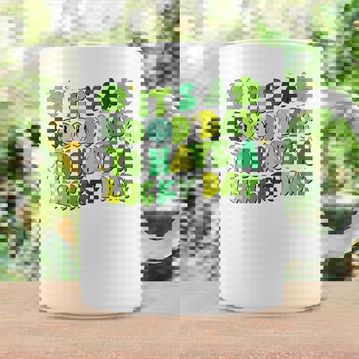 It's A Good Day To Have Luckyt Patrick Day シャムロック アイリッシュ コーヒーマグ ギフトのアイデア