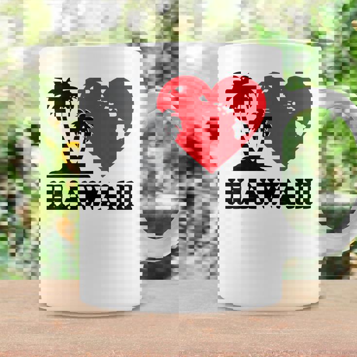 I Love Hawaii ハワイアンハートパーム レディース メンズ ボーイズ ガールズ コーヒーマグ ギフトのアイデア