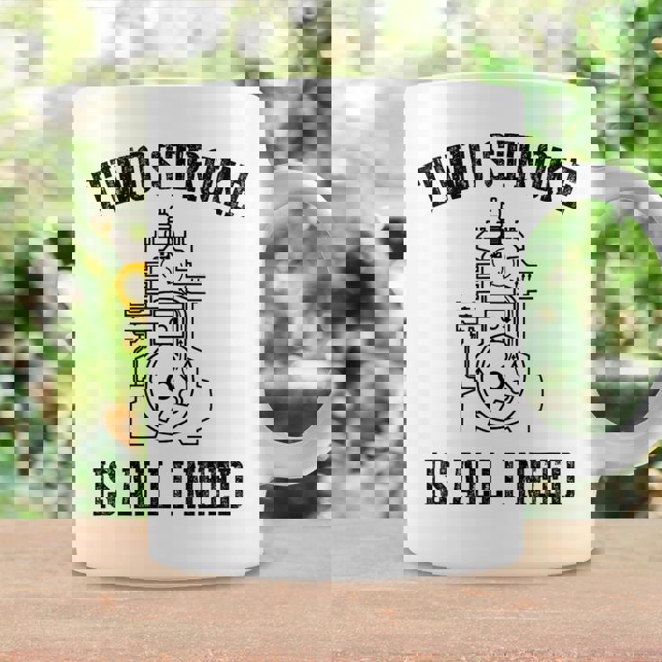 Twotroke Is All I Needs 面白いオートバイ愛好家ダートバイク コーヒーマグ ギフトのアイデア