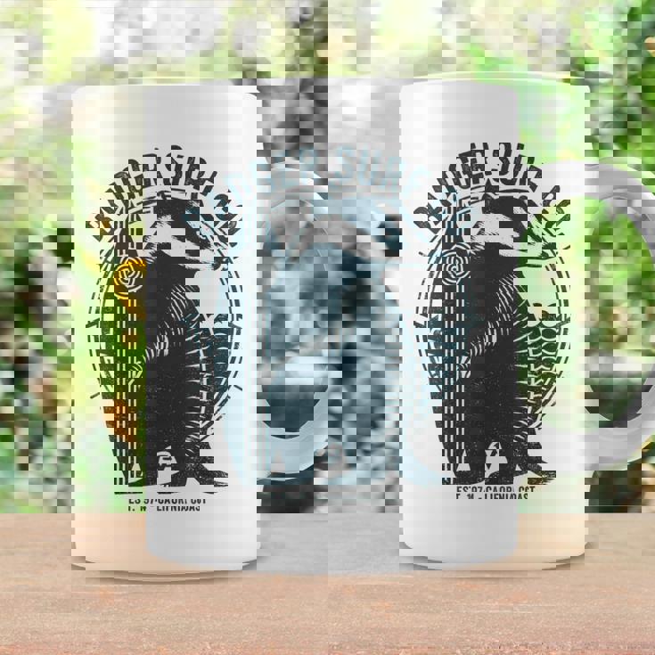 Vintage Badgerurf Co レトロ サーフィン カリフォルニアアート コーヒーマグ ギフトのアイデア