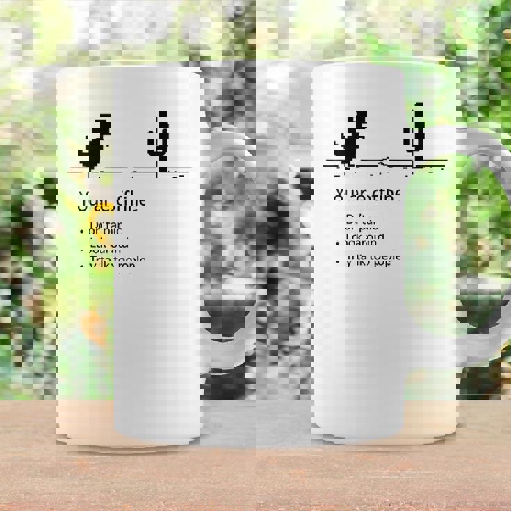 You Are Offline Low Resolution Pixel Dinosaurcreen コーヒーマグ ギフトのアイデア