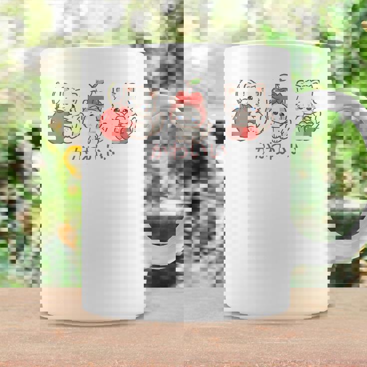 かわいい ねこ さくらんぼ カワイイ 日本風 キャット カートゥーン コーヒーマグ ギフトのアイデア