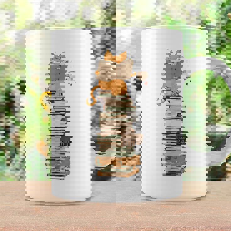 かわいい猫、本好きの猫 コーヒーマグ ギフトのアイデア