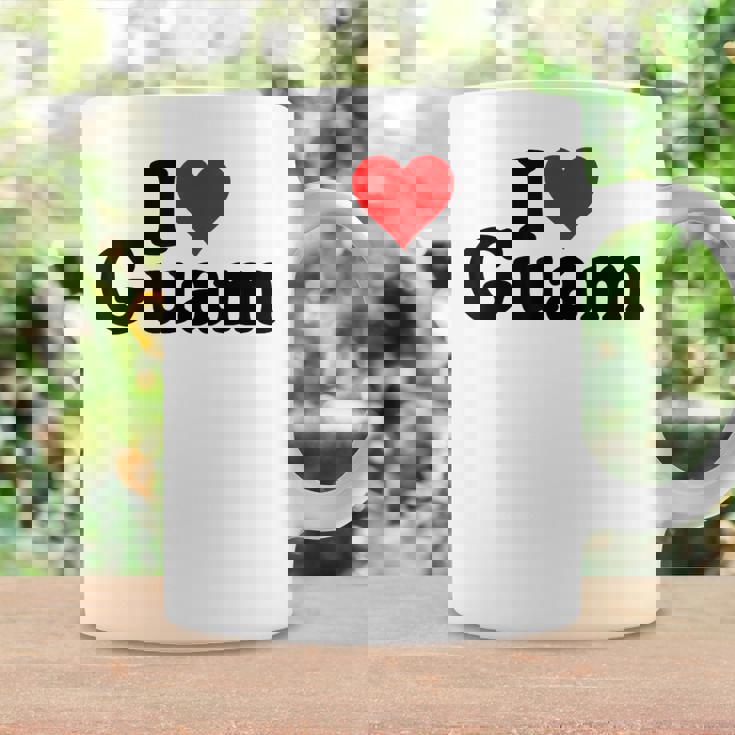 アイラブハートグアムグアマニアンプライド コーヒーマグ ギフトのアイデア