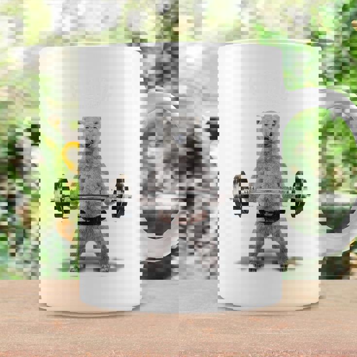 ウェイトリフティング 筋トレ バーベル やる気がないなら家に帰れ 白熊 しろくま コーヒーマグ ギフトのアイデア