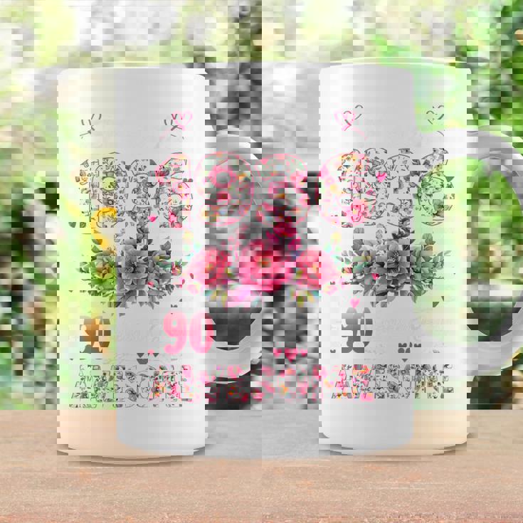 オンバック 90歳 1936年3月 花柄 90歳の誕生日 コーヒーマグ ギフトのアイデア