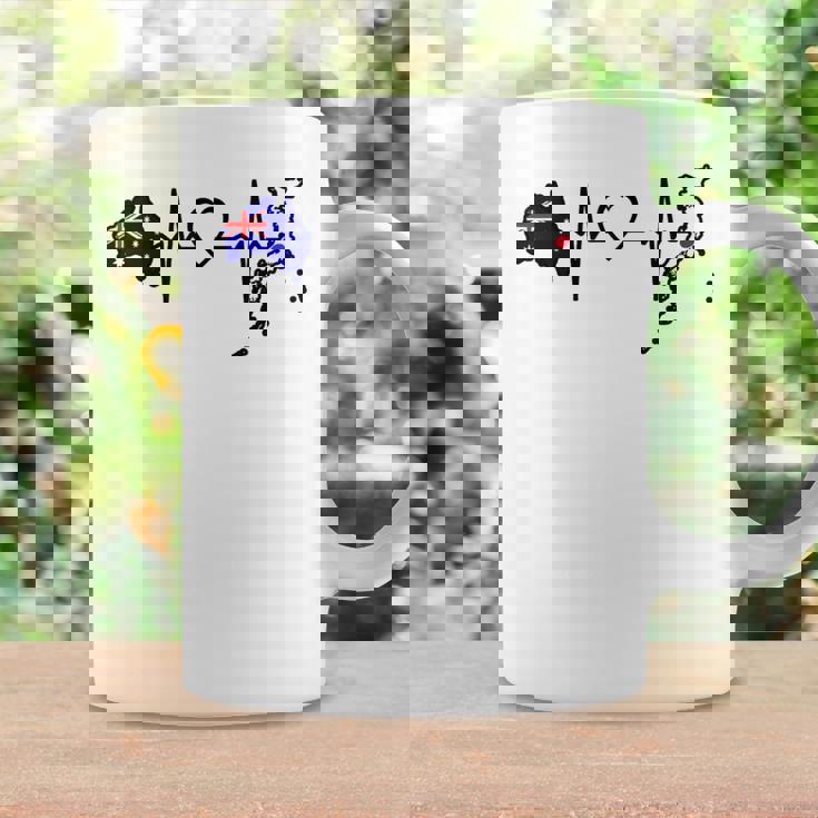 オーストラリア 日本 ハートビート オーストラリア 日本国旗 コーヒーマグ ギフトのアイデア