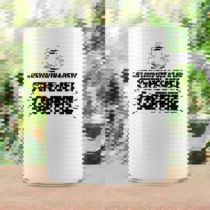 オーストラリアのルールフットボールはコーヒーから始まる コーヒーマグ ギフトのアイデア