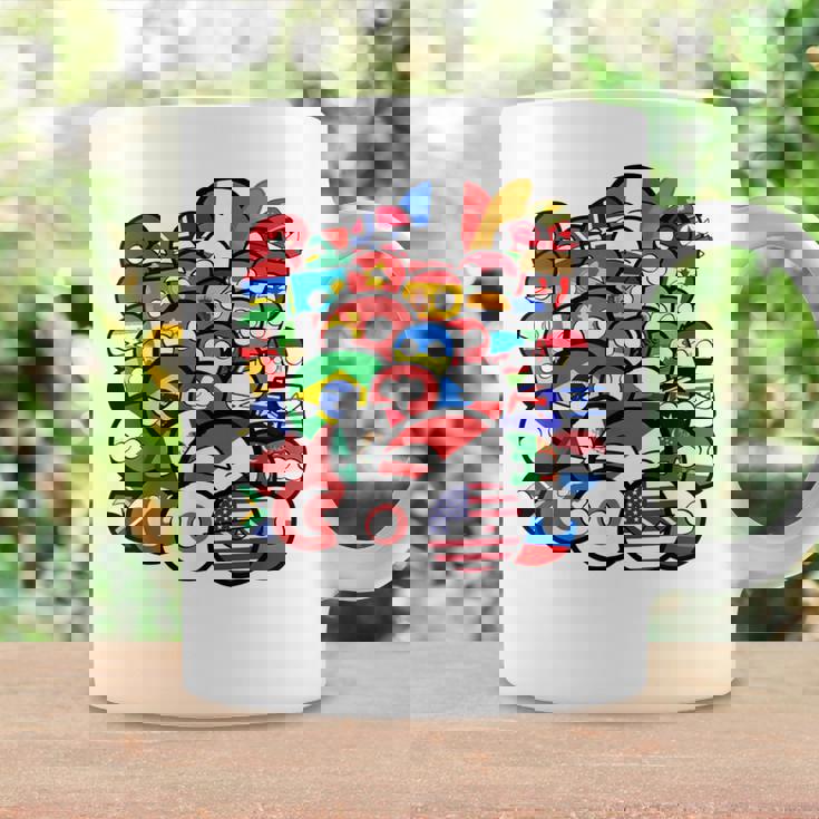 カントリーボールまたはポーランドボールの各国のグループ写真 コーヒーマグ ギフトのアイデア