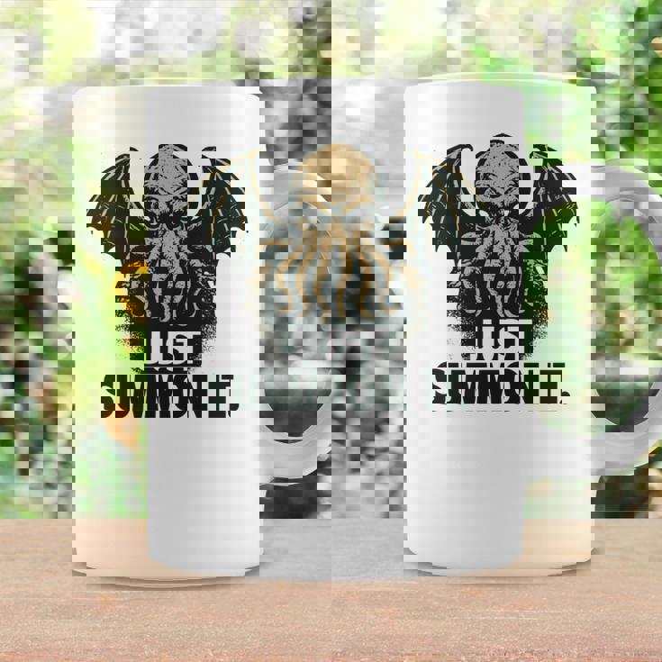 クトゥルフ、ただ召喚するだけ、面白い宇宙ホラークトゥルフカルト。 長袖tシャツ コーヒーマグ ギフトのアイデア