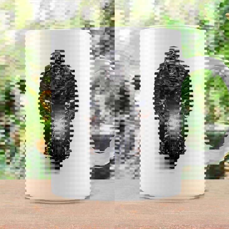 ゴリラ 動物 バイク ヘルメット コーヒーマグ ギフトのアイデア