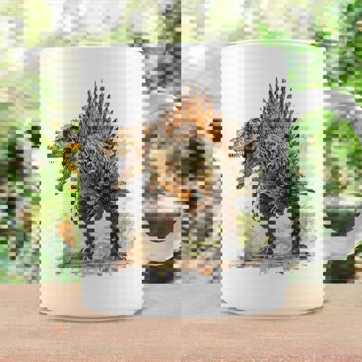 スピノサウルス 恐竜モチーフ イラスト スピノサウルス コーヒーマグ ギフトのアイデア