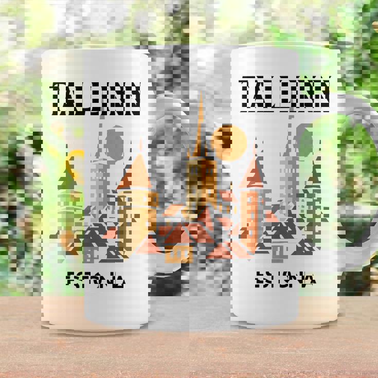 タリン エストニア 中世 旧市街 ヴィンテージ レトロ エストニア コーヒーマグ ギフトのアイデア