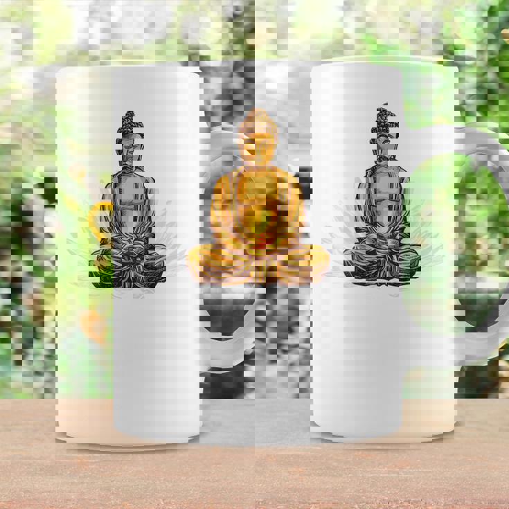 ブッダ 国際ヨガデー バックプリント コーヒーマグ ギフトのアイデア