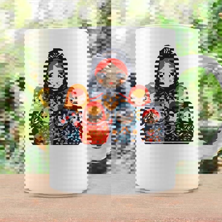 マトリョーシカ ロシア人形 入れ子人形 マトリョーシカ 長袖tシャツ コーヒーマグ ギフトのアイデア