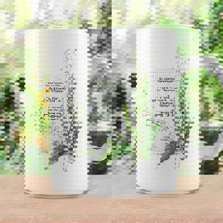 水彩 スズラン キリスト教の祈り コーヒーマグ ギフトのアイデア