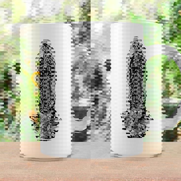 聖母デグアダルーペ サンマリア バックプリント クリスチャン コーヒーマグ ギフトのアイデア